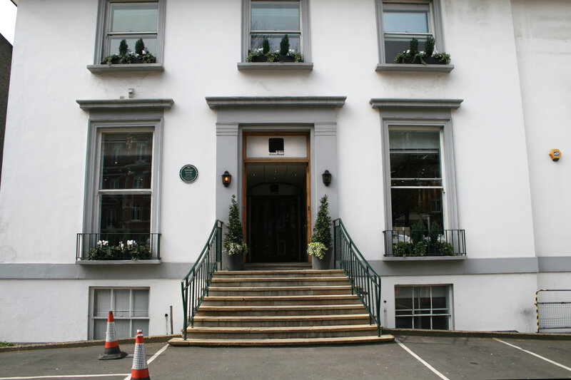Building Entrance with Stairs