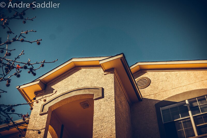 Building Facade with Arch