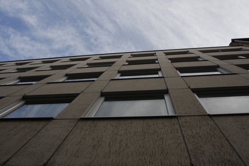 building facade with windows