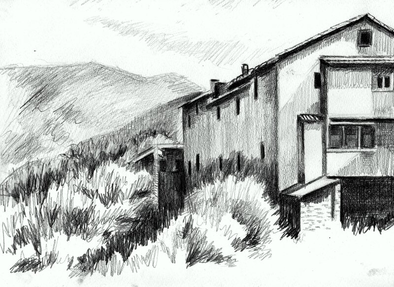 Building in Mountain Landscape