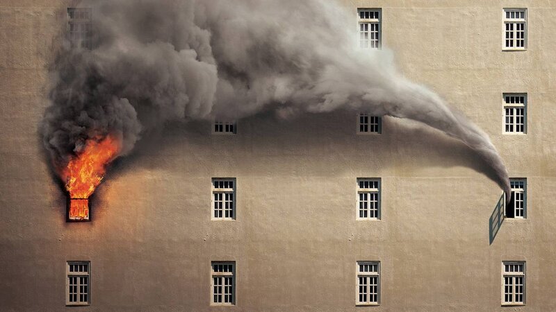 Building on Fire — Gray