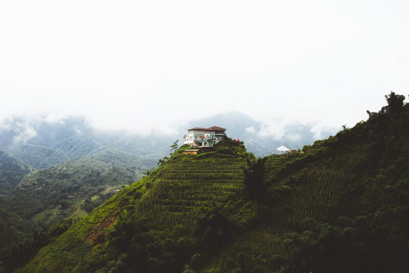 Building on Mountain Peak — Green