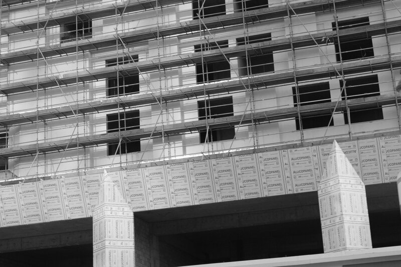 Building under Construction — Black, Industrial