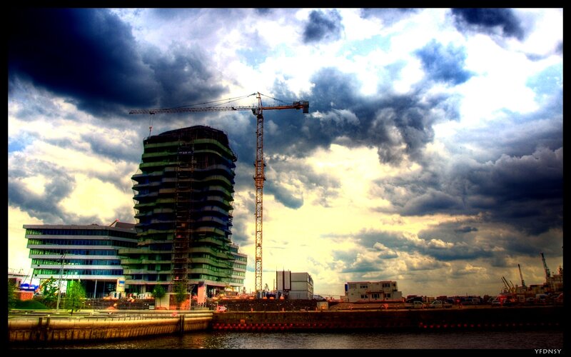 Building under Construction — Blue