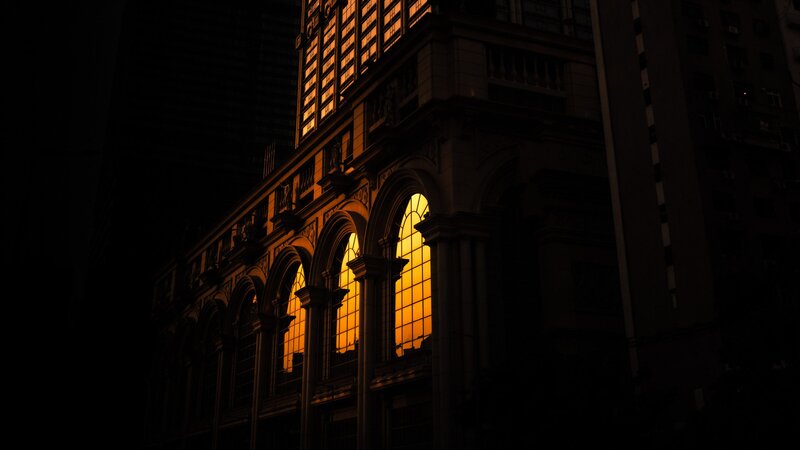 Building with Arched Windows