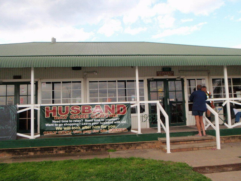Building with Banner