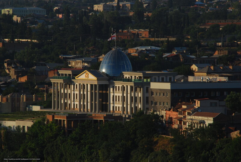 Building with Blue Dome