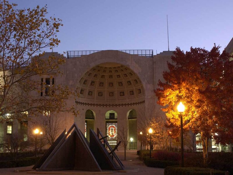building with dome at dusk