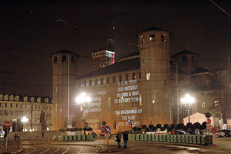 Building with Projected Text