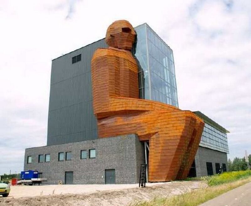 Building with Statue