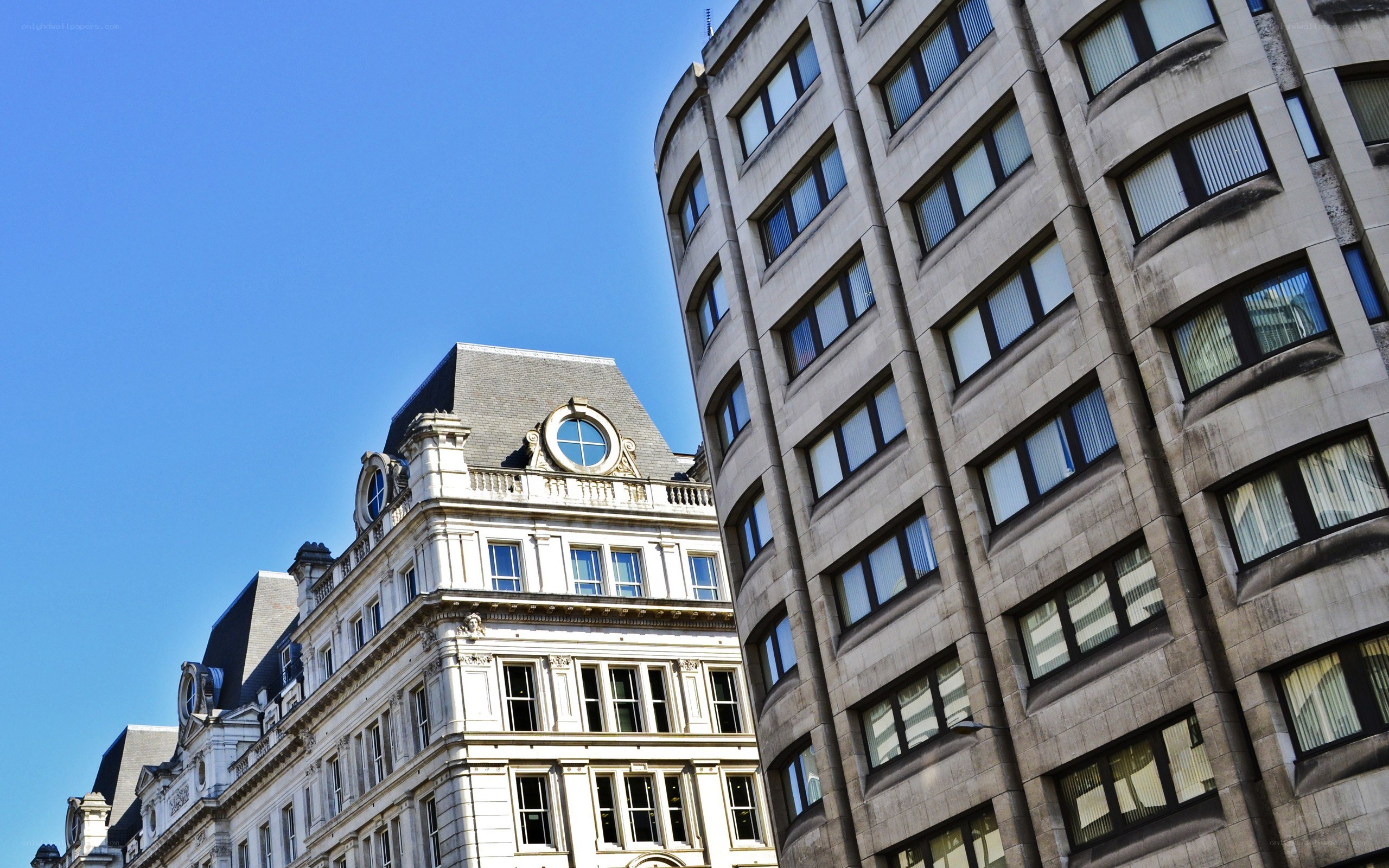 Buildings against blue sky