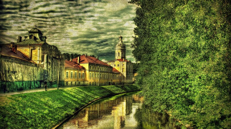 Buildings Along a Canal