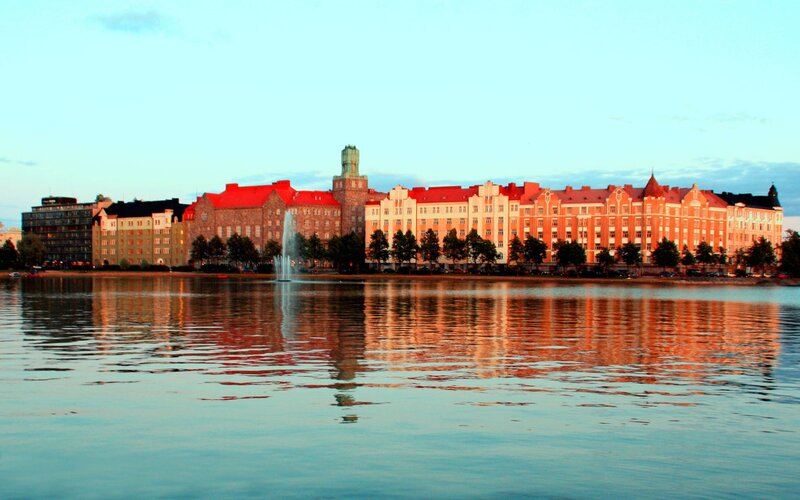 Buildings Along Waterfront