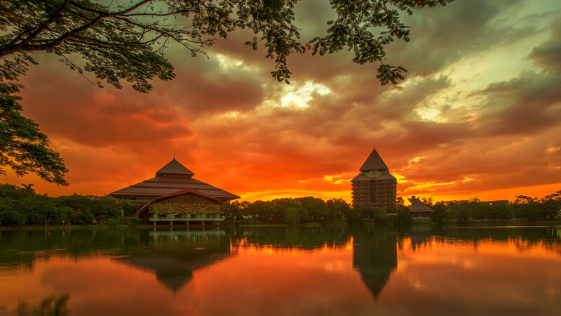 Buildings at Sunset — Orange