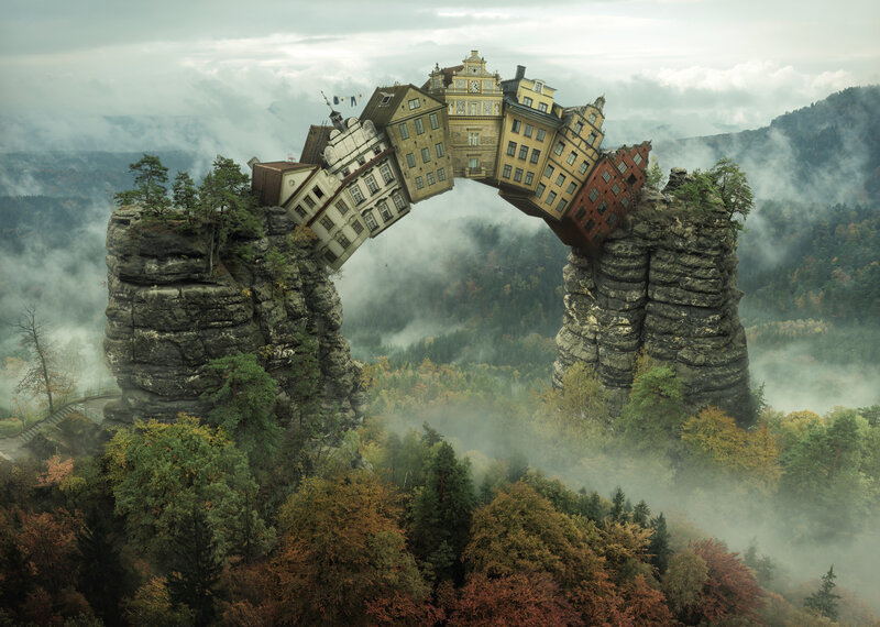 Buildings Forming Arch