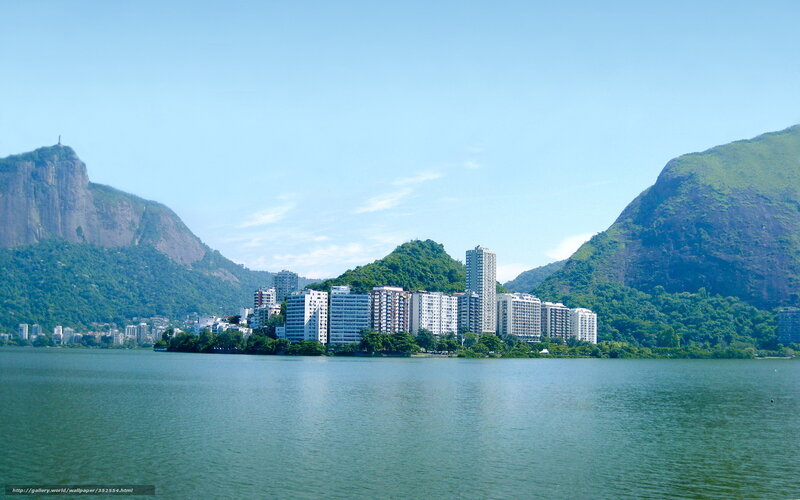 Buildings on Lake Shore