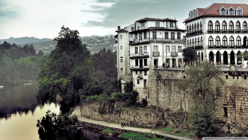Buildings on Riverbank — Green