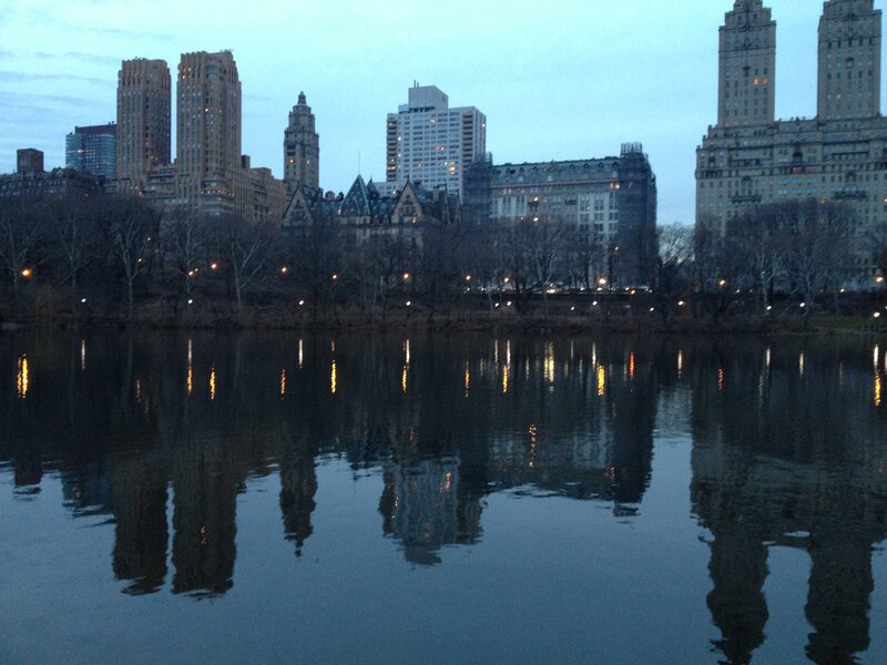 Buildings Reflected in Lake