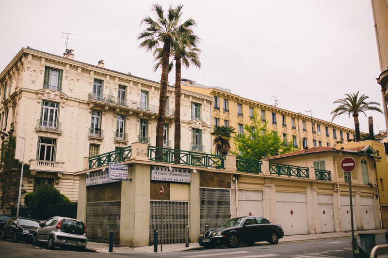 Buildings with Palm Trees
