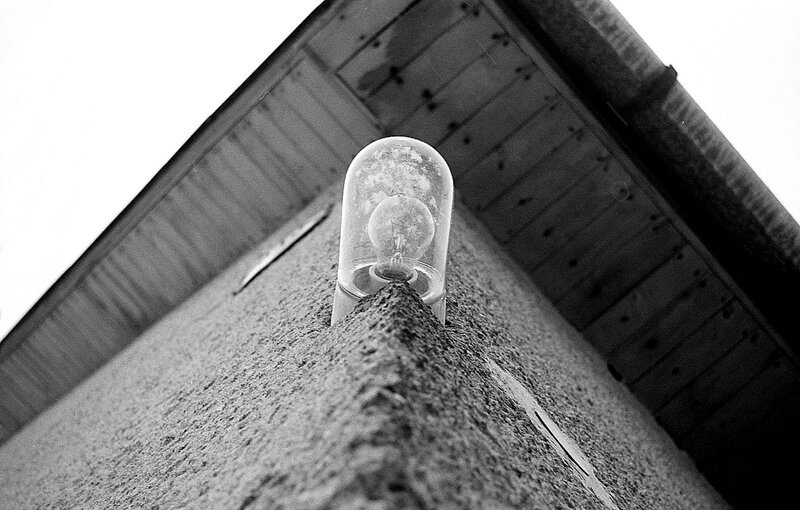 Bulb on Concrete Wall