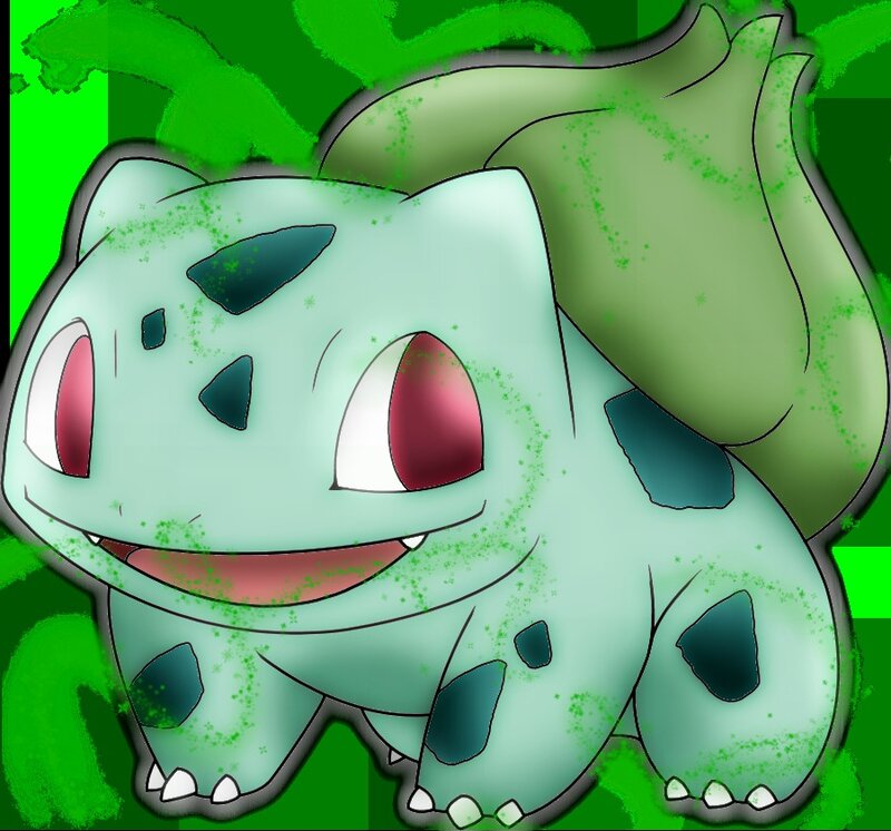 Bulbasaur Character — Green, Playful