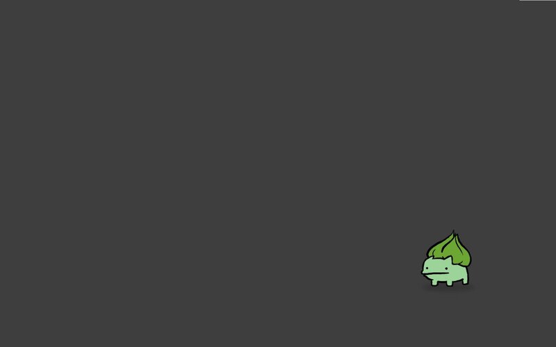Bulbasaur character on dark background