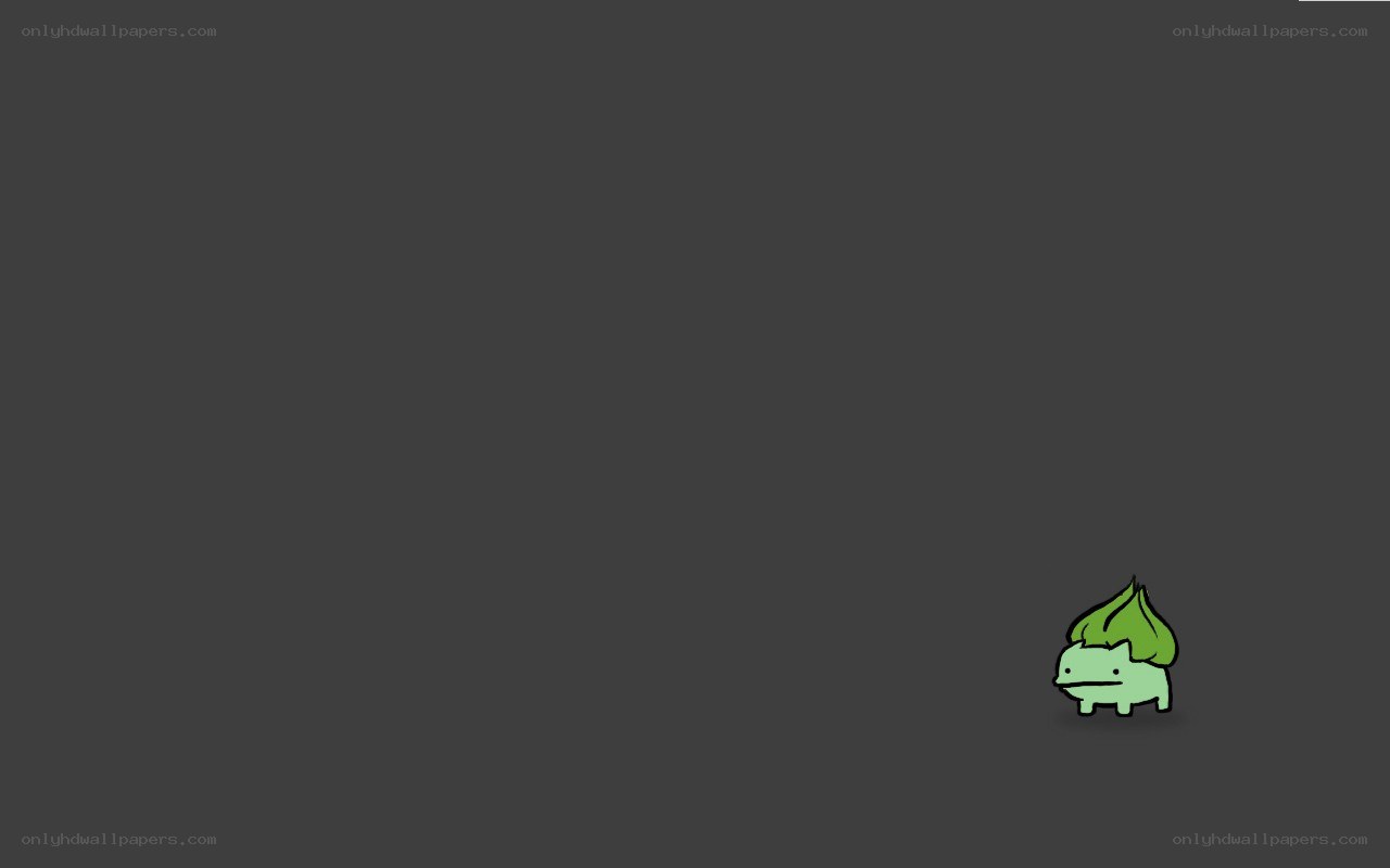 Bulbasaur character on dark background