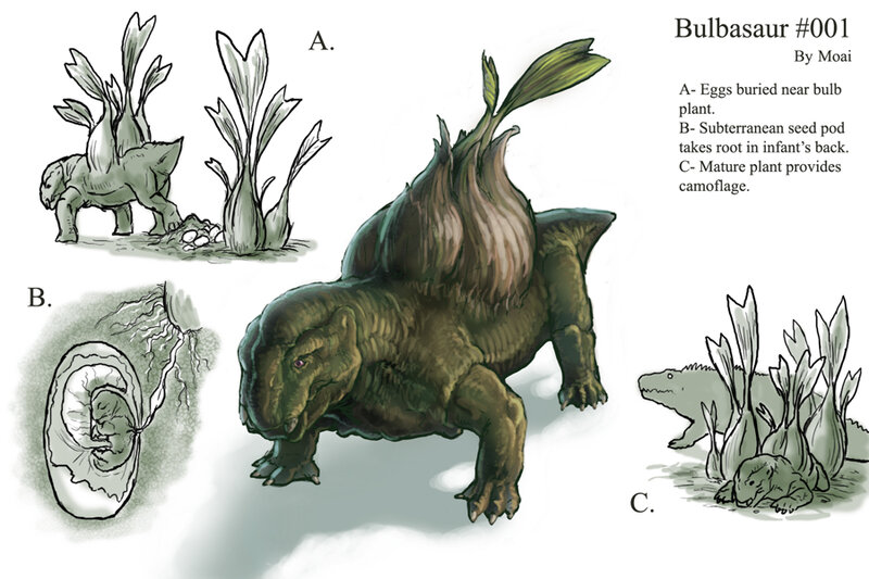Bulbasaur concept art