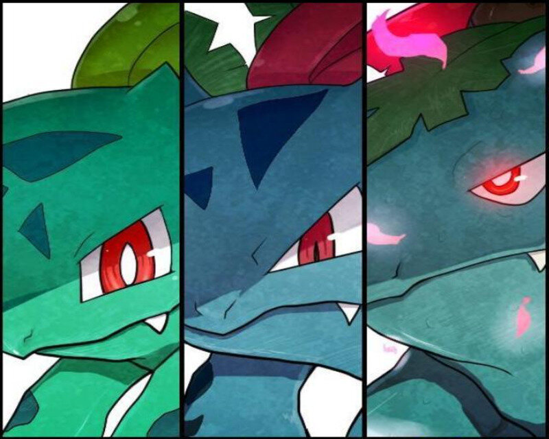 Bulbasaur evolution sequence