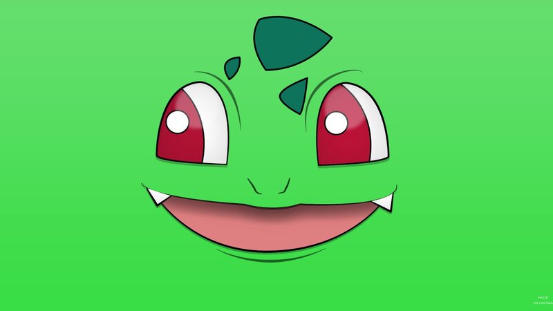 Bulbasaur face close-up