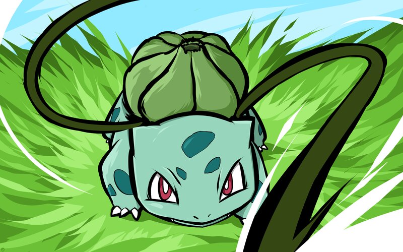 Bulbasaur in Grass — Green
