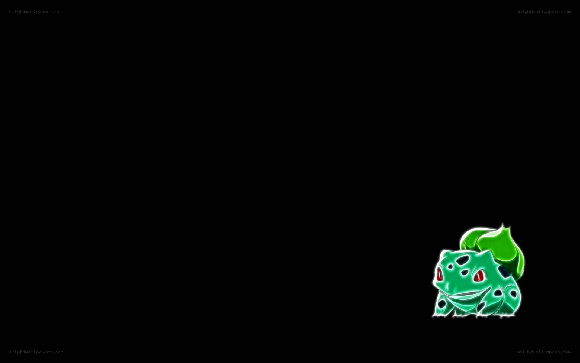 Bulbasaur neon wallpaper