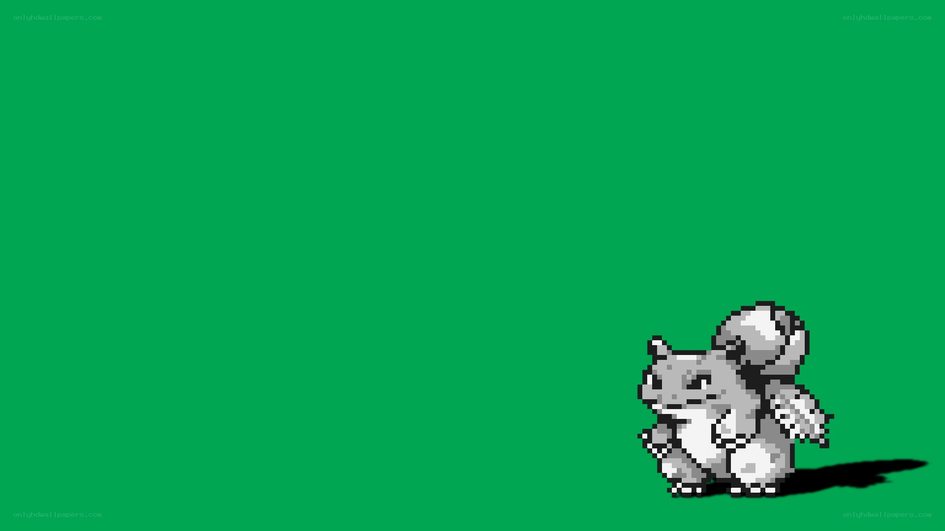 Bulbasaur on green screen