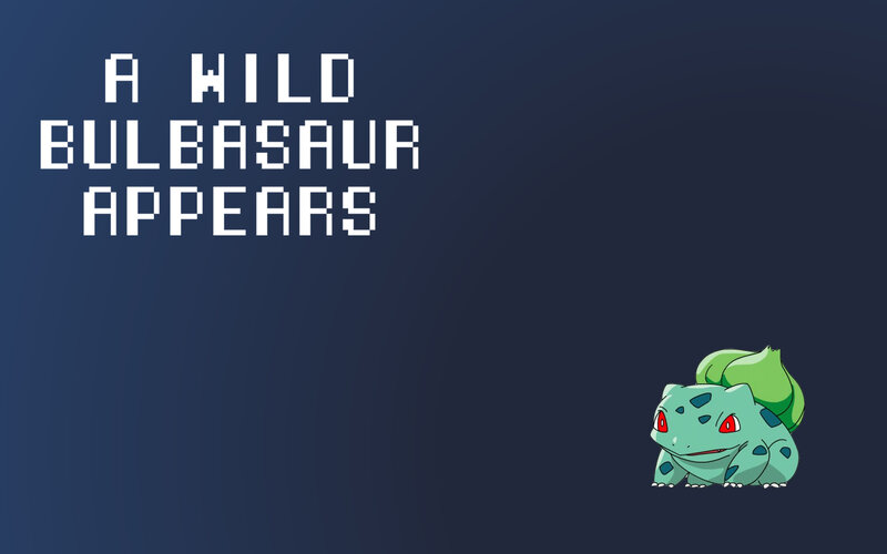 Bulbasaur wild encounter
