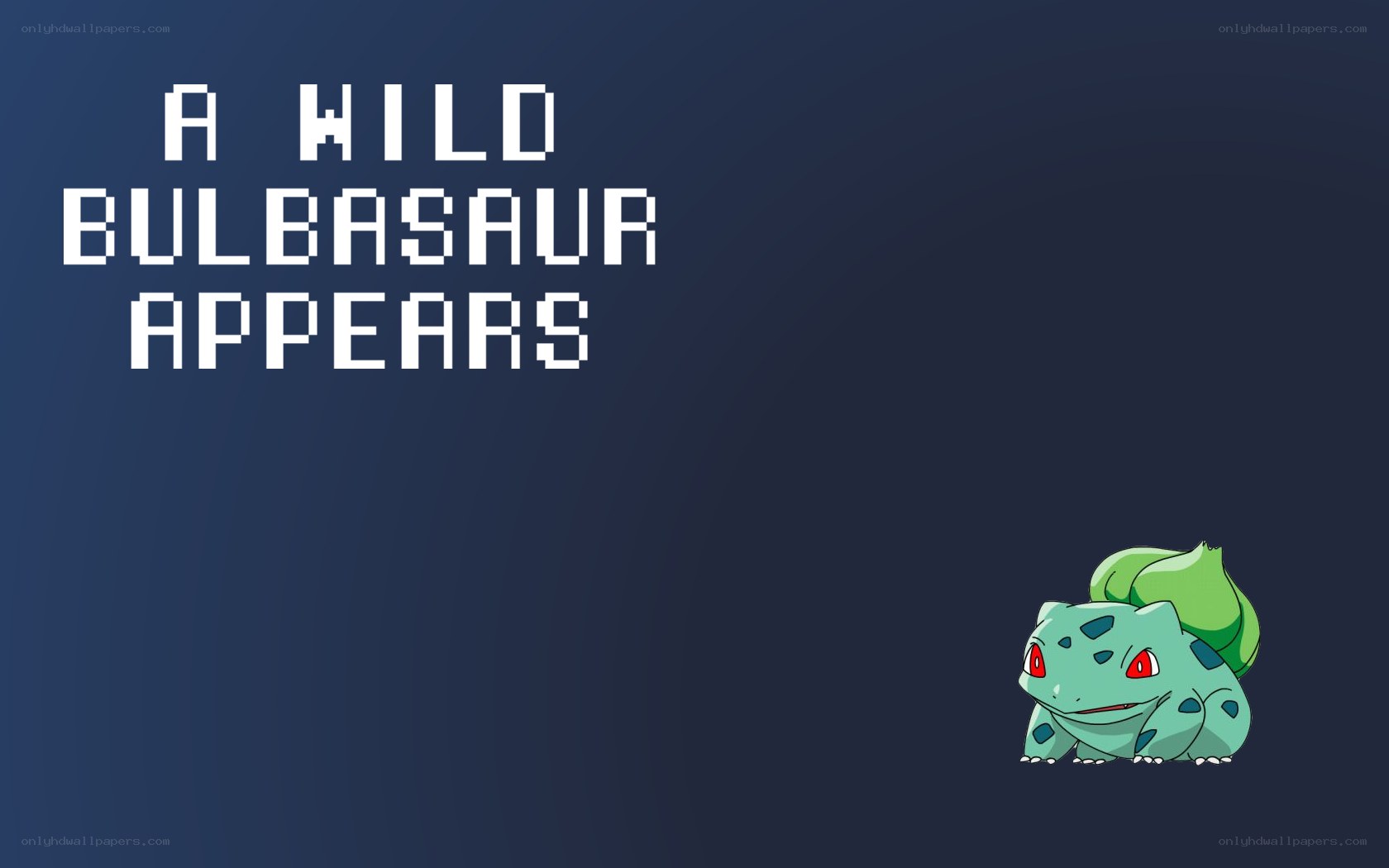 Bulbasaur wild encounter