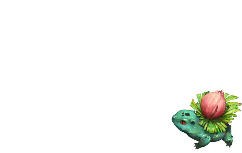 Bulbasaur with flower bulb