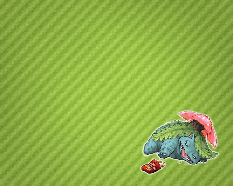 Bulbasaur with snacks