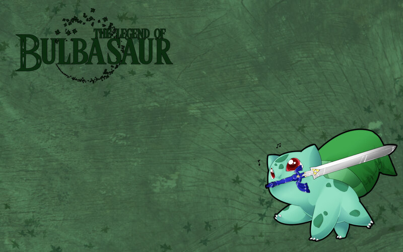Bulbasaur with Sword — Green, Playful