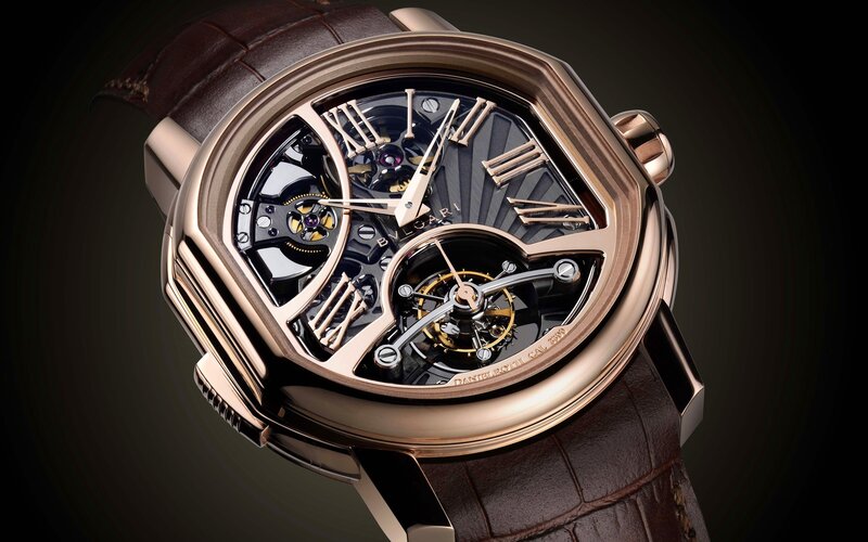 Bulgari Watch with Tourbillon — Rose Gold