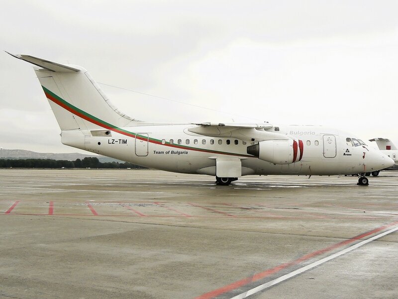 Bulgaria Air aircraft on tarmac