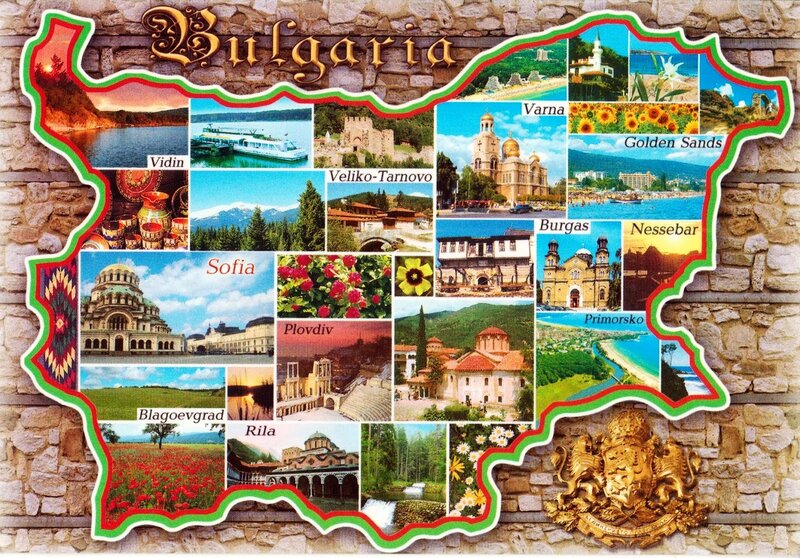 Bulgaria Map Collage