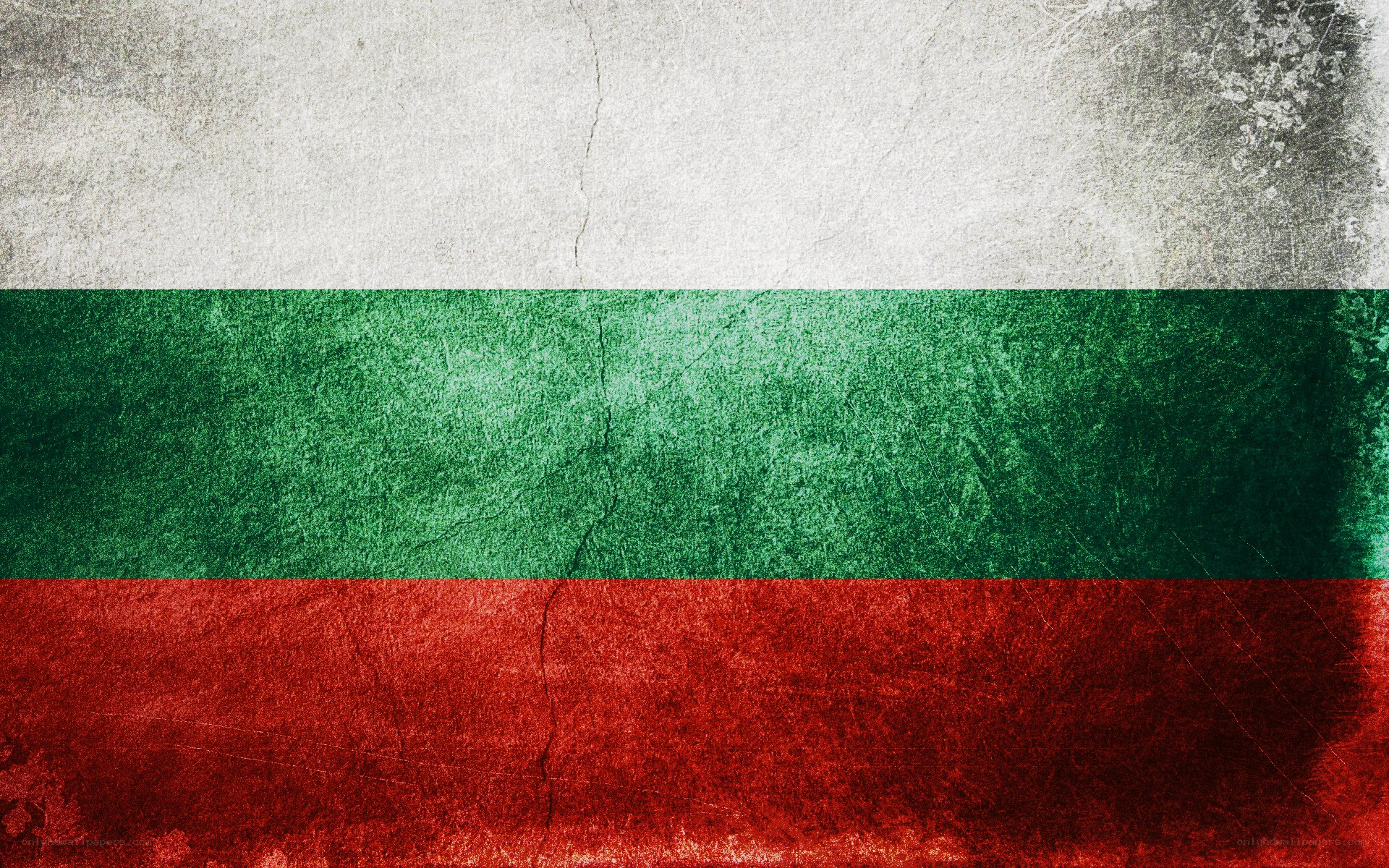 Bulgarian flag with distressed texture