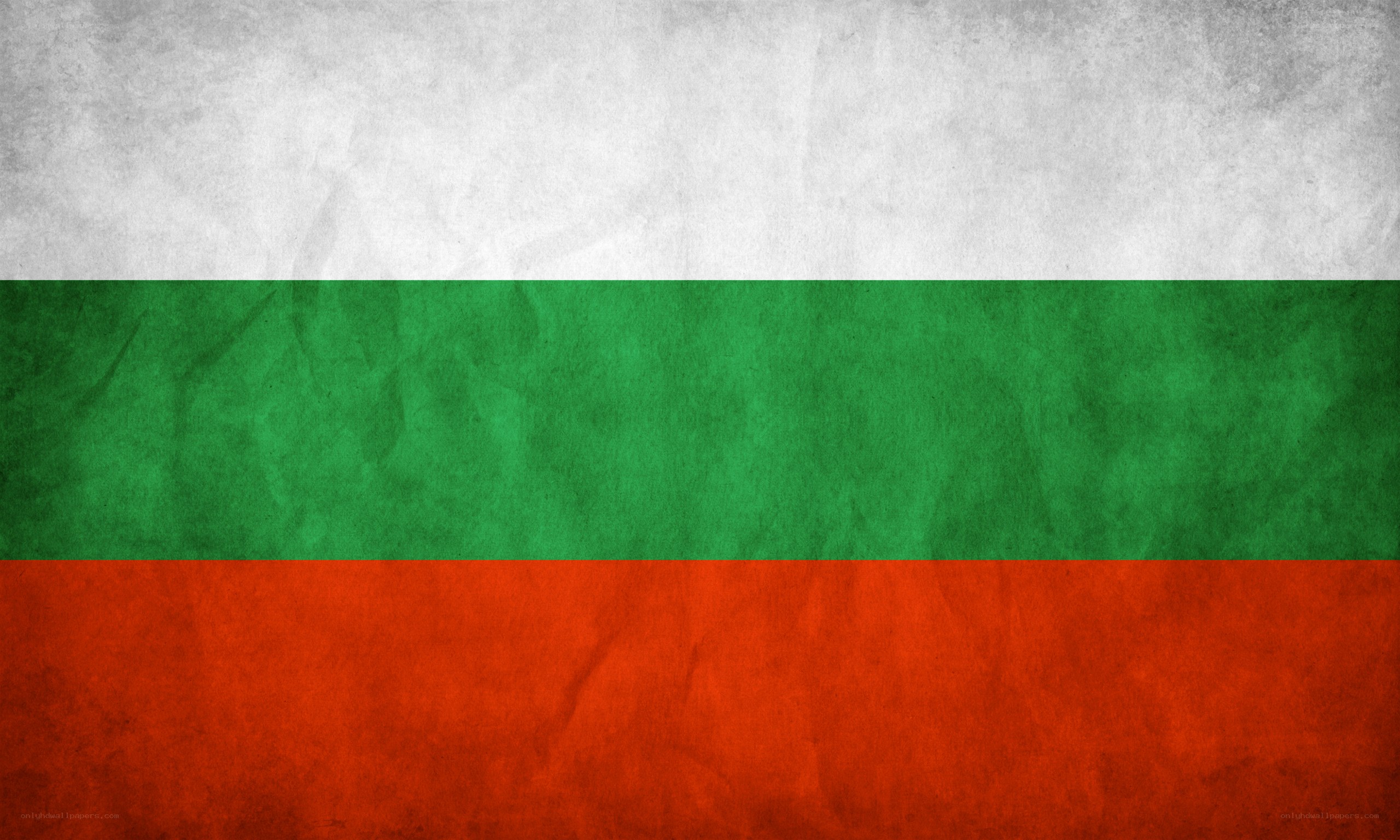 Bulgarian flag with grunge texture