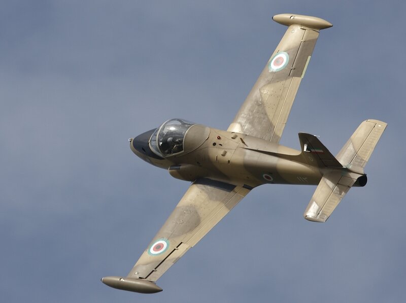 Bulgarian jet in flight
