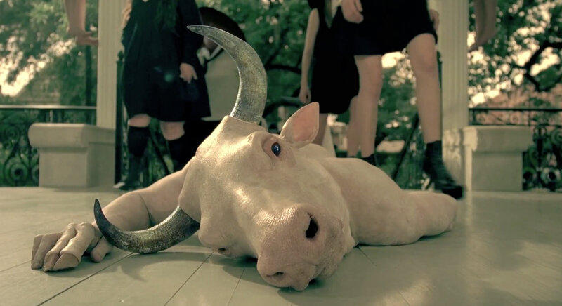 Bull-headed Creature Lying