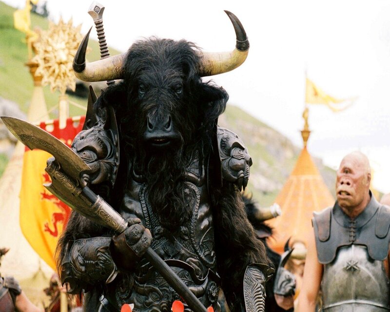 Bull-headed warrior with axe