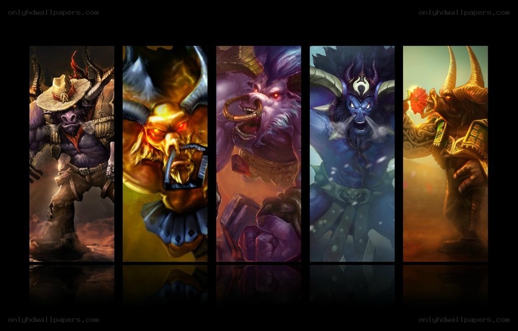 Bull-like fantasy characters