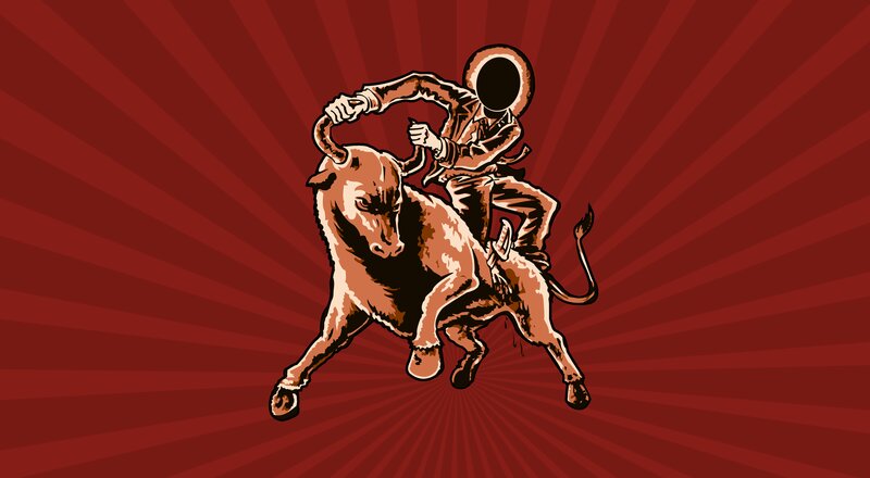 Bull Rider on Bull