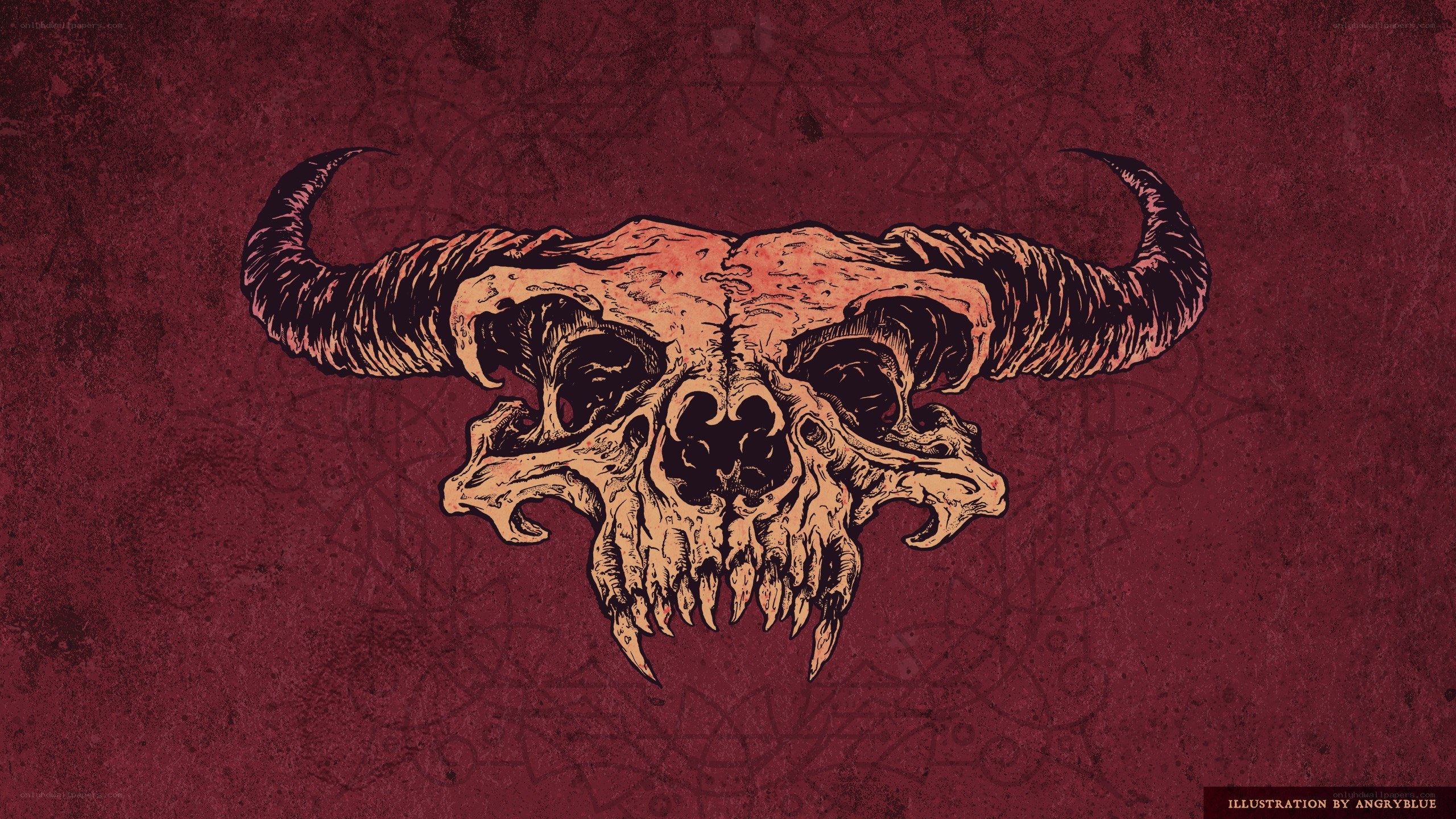 Bull skull illustration
