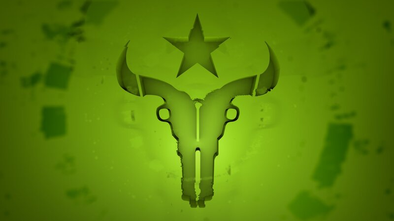 Bull Skull with Star